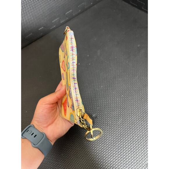 Y2K Dooney & Bourke Clutch Change Purse‎ Heart Key Chain & Hang Tag - Picture 5 of 9